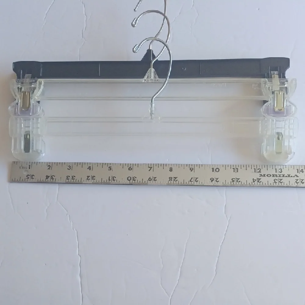 13 Assorted Plastic Clip Skirt Hangers